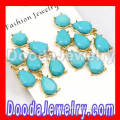 Fashion Turquoise Resin Plaza Athenee Chandelier Drop Earrings Wholesale 